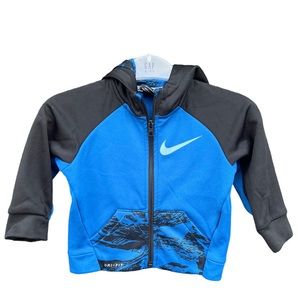 🔆🔆🔆3 for $18🔆🔆🔆 Nike Dri-Fit ZipUp Hoodie Blue/Black Size 18 months